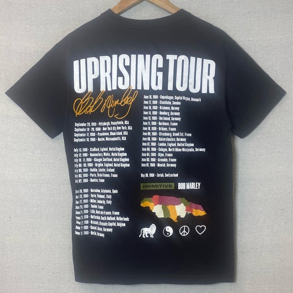 Y2K Primitive X Bob Marley Uprising Tour Men’s T Shirt - Picture 7 of 13